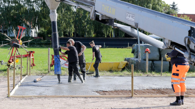 Støbning af fundament